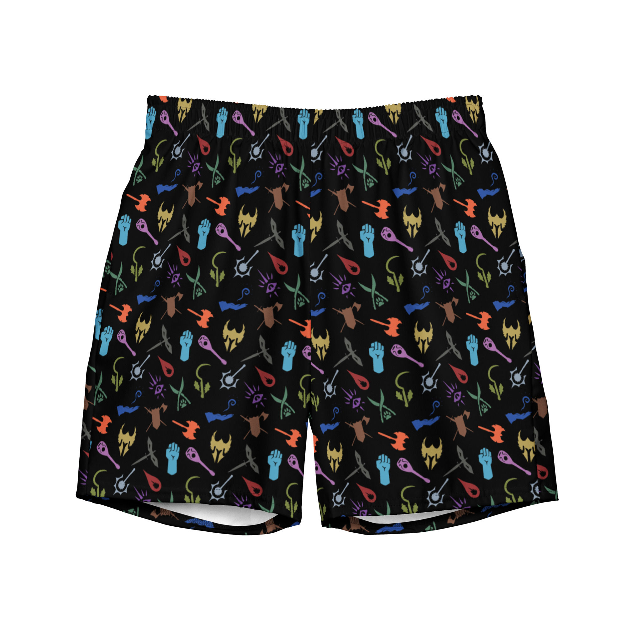 D&D Classes Black Swim Trunks