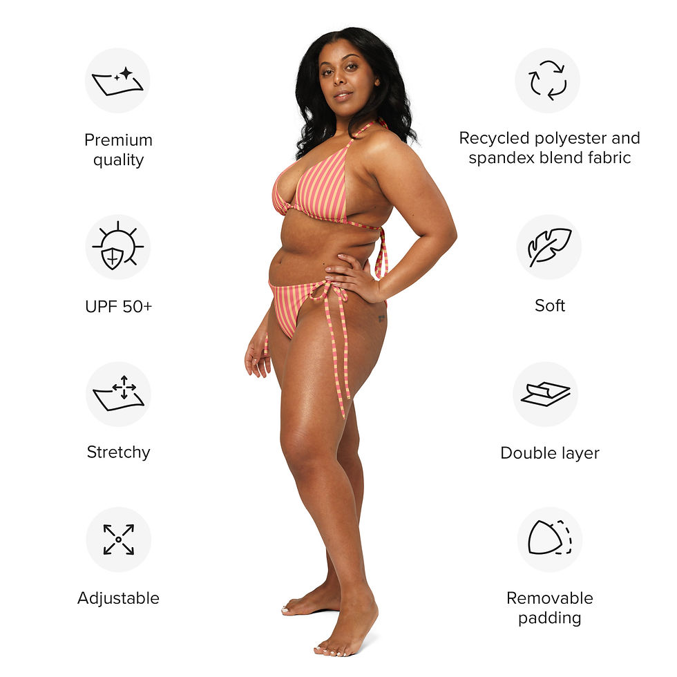 Thumbnail: Bubba Shrimp Stripes String Bikini