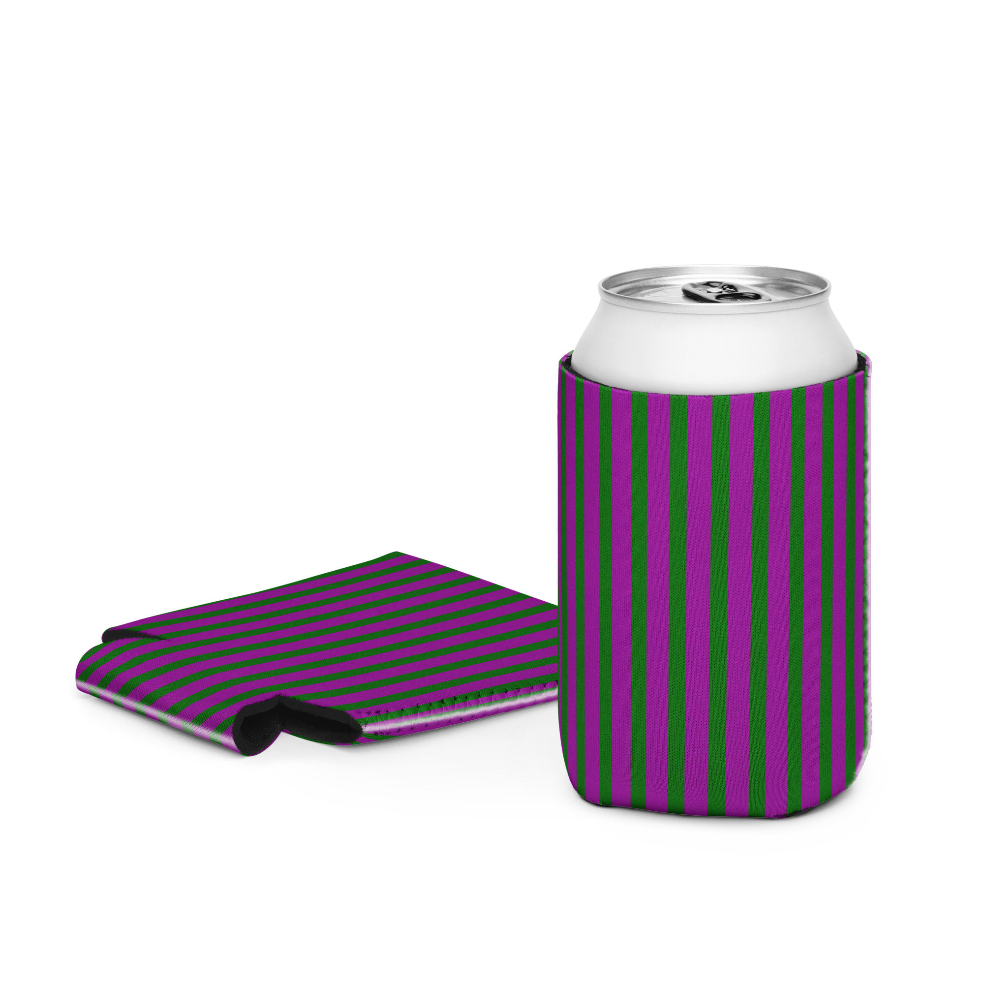 Classic Poison Stripes Can Coozie