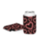 Red Neon Heart Can Coozie