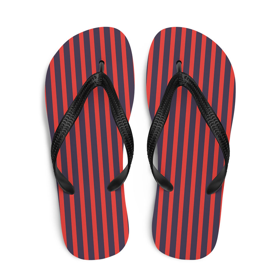Poison Apple Stripes Flip-Flops