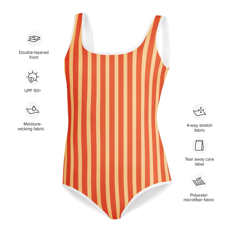 Thumbnail: Sunday Drive Stripes Youth Swimsuit