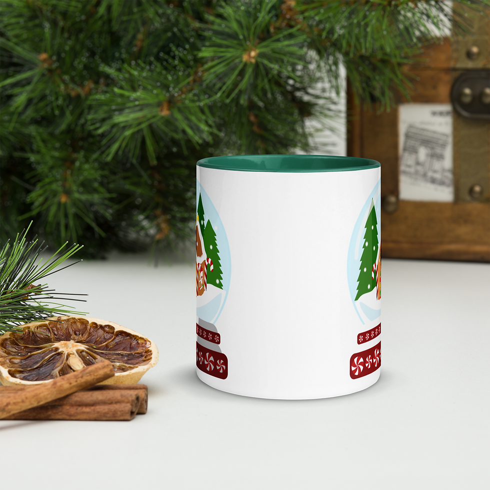 Thumbnail: Gingerbread House Snow Globe Mug