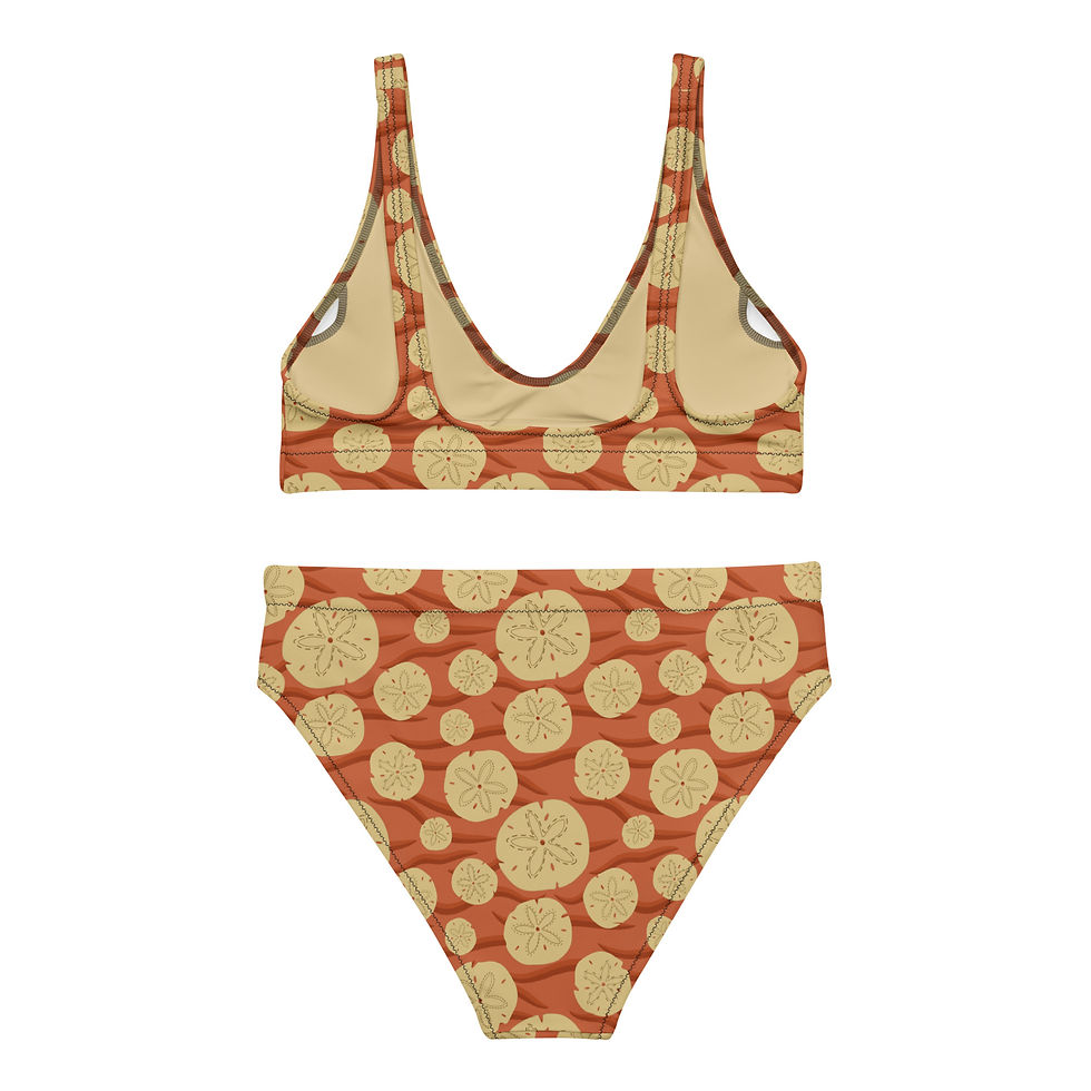 Thumbnail: Red Sand Dollars High-Waisted Bikini