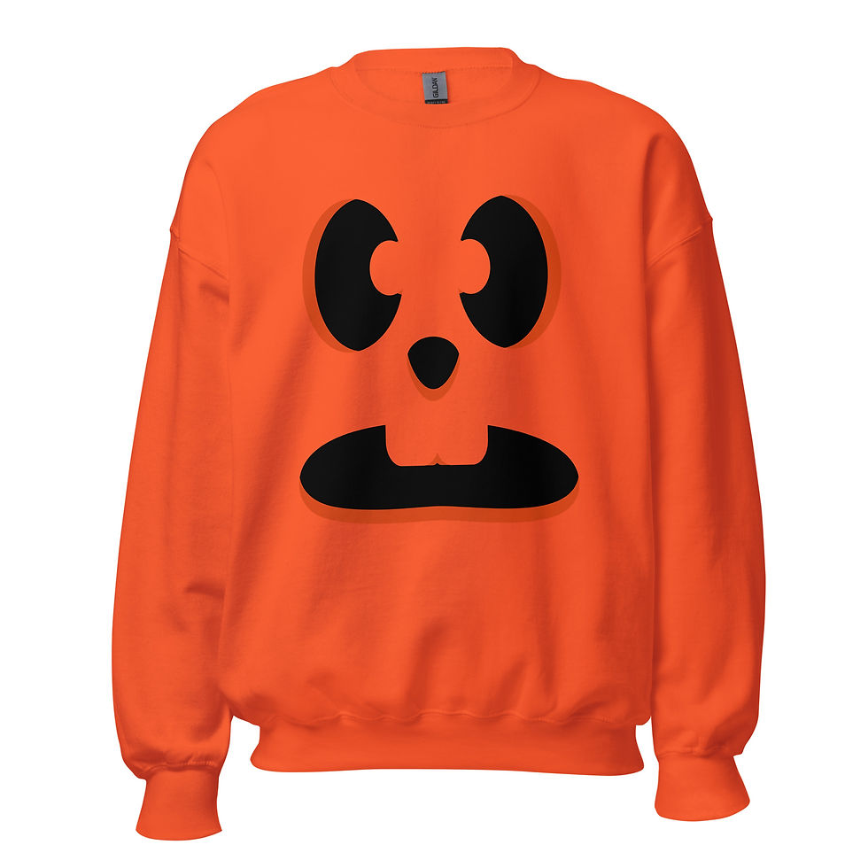 Goofy Pumpkin Face Sweatshirt