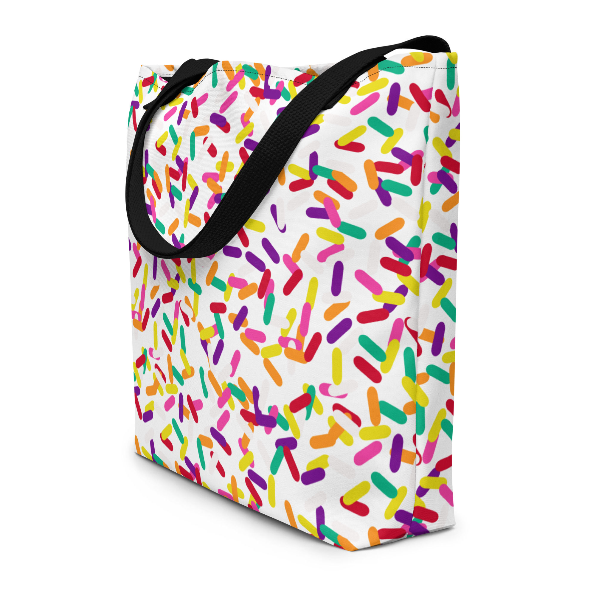 Vanilla Sprinkles Large Tote Bag
