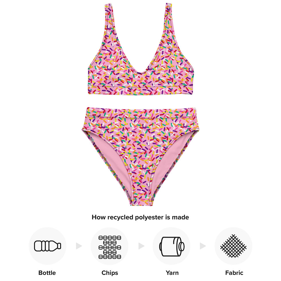 Thumbnail: Strawberry Sprinkles High-Waisted Bikini
