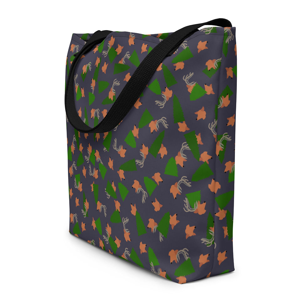Oh Deer Large Tote Bag