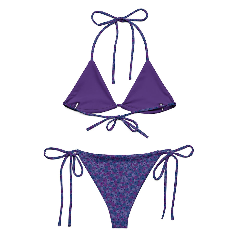 Blueberry Medley String Bikini