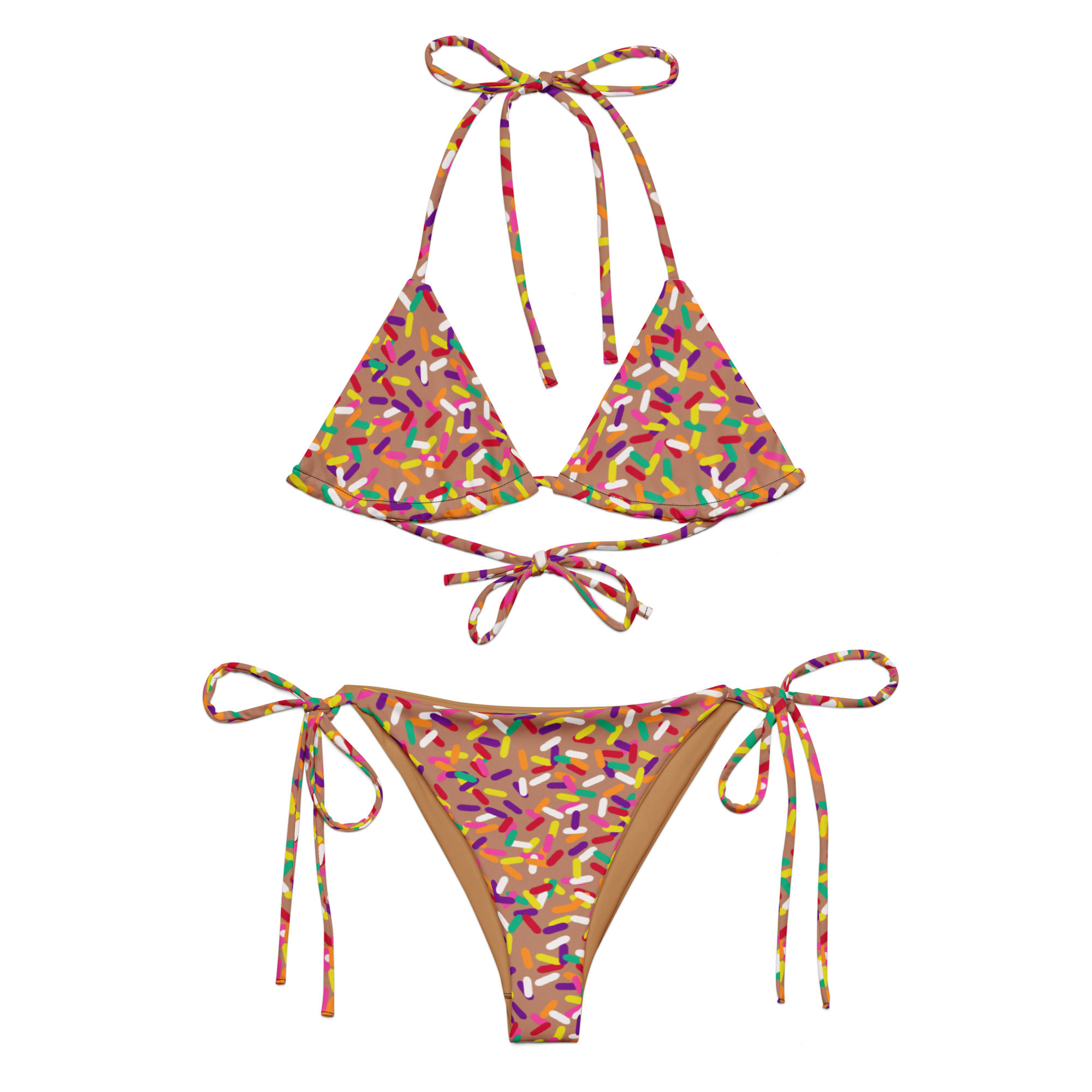 Chocolate Sprinkles String Bikini