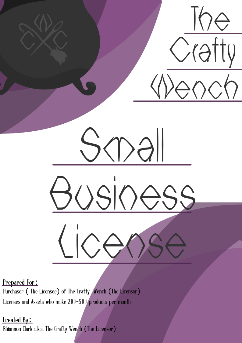 The Crafty Wench Small Business License