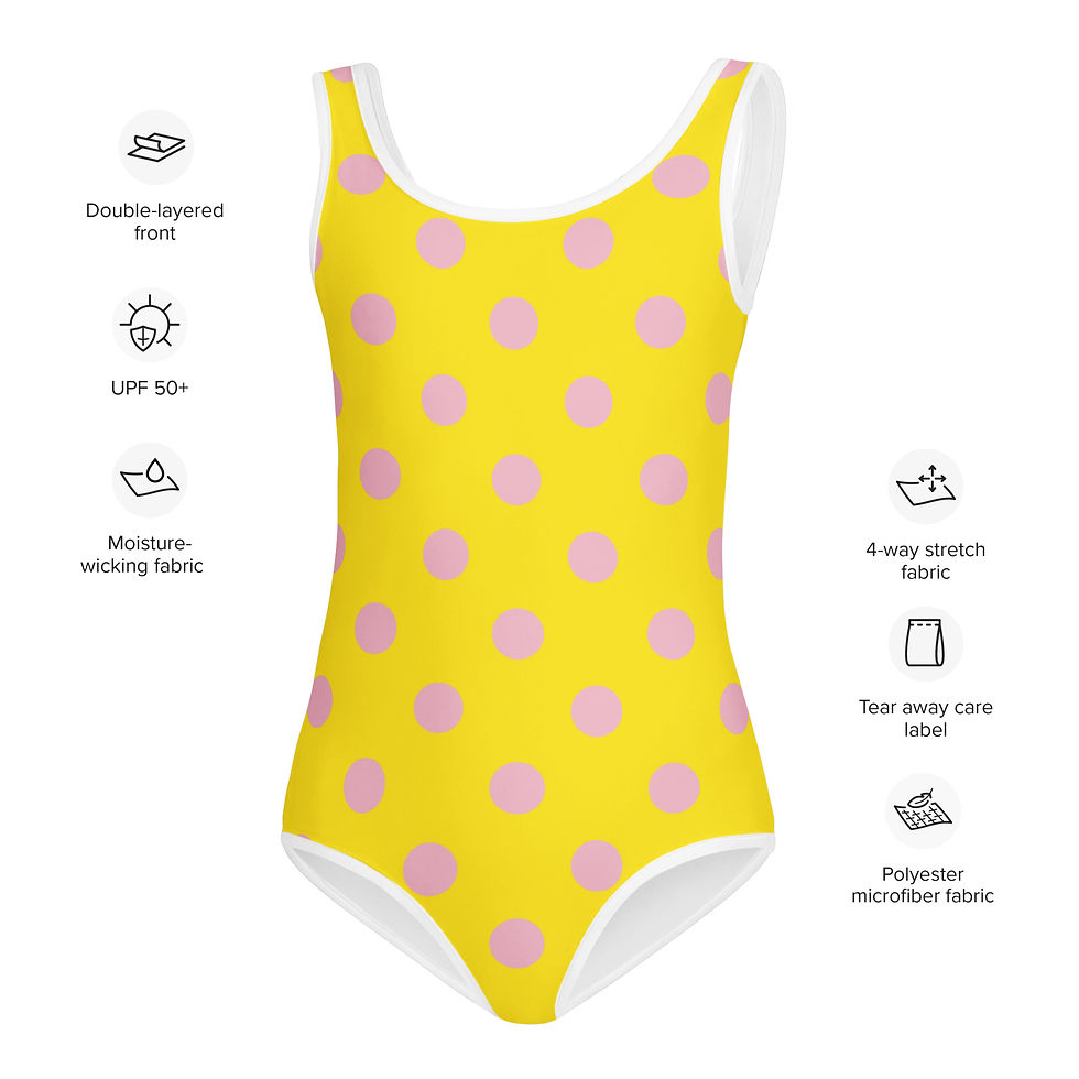 Thumbnail: Cotton Candy Dots Kids Swimsuit