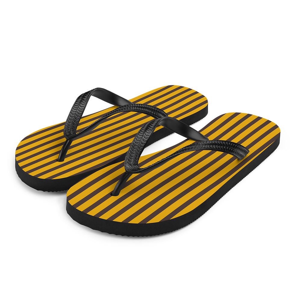 Bumble Stripes Flip-Flops