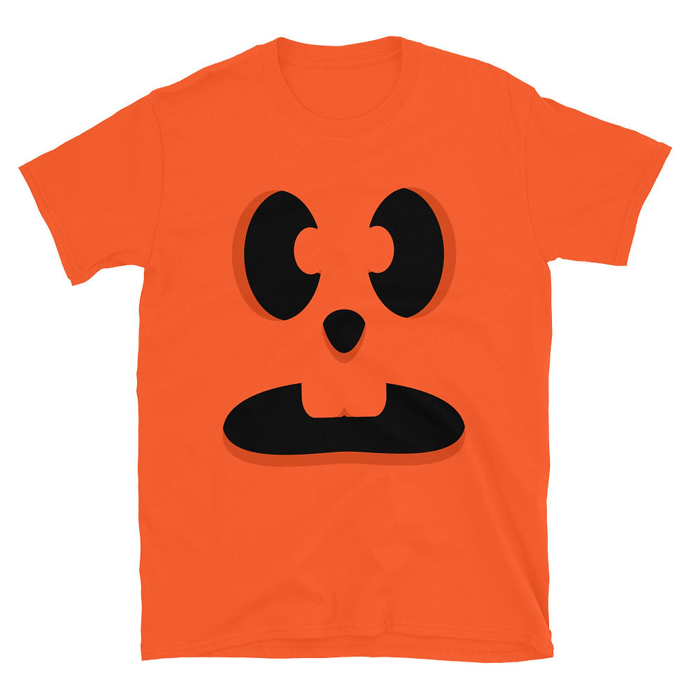 Thumbnail: Goofy Pumpkin Face Unisex T-Shirt