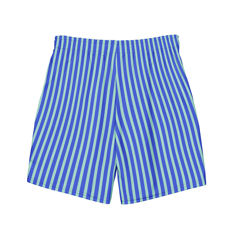 Thumbnail: Beach Towel Stripes Swim Trunks