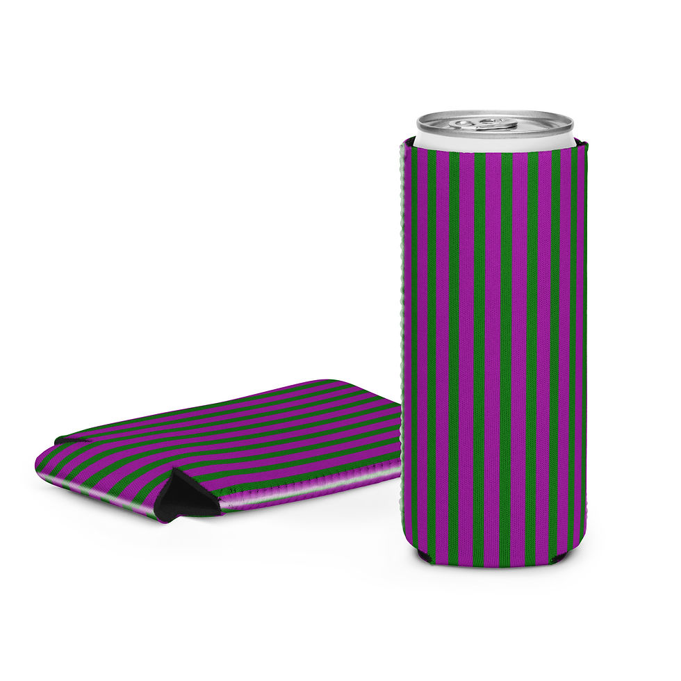 Classic Poison Stripes Can Coozie