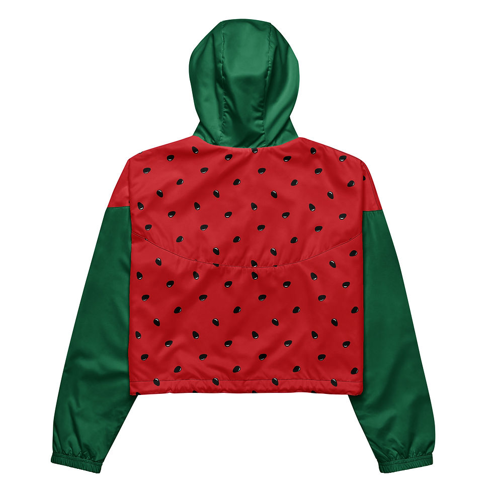 Watermelon Women’s Cropped Windbreaker