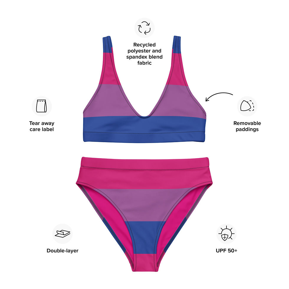 Thumbnail: Bi Flag High-Waisted Bikini