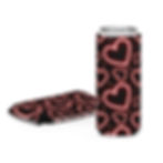 Red Neon Heart Can Coozie