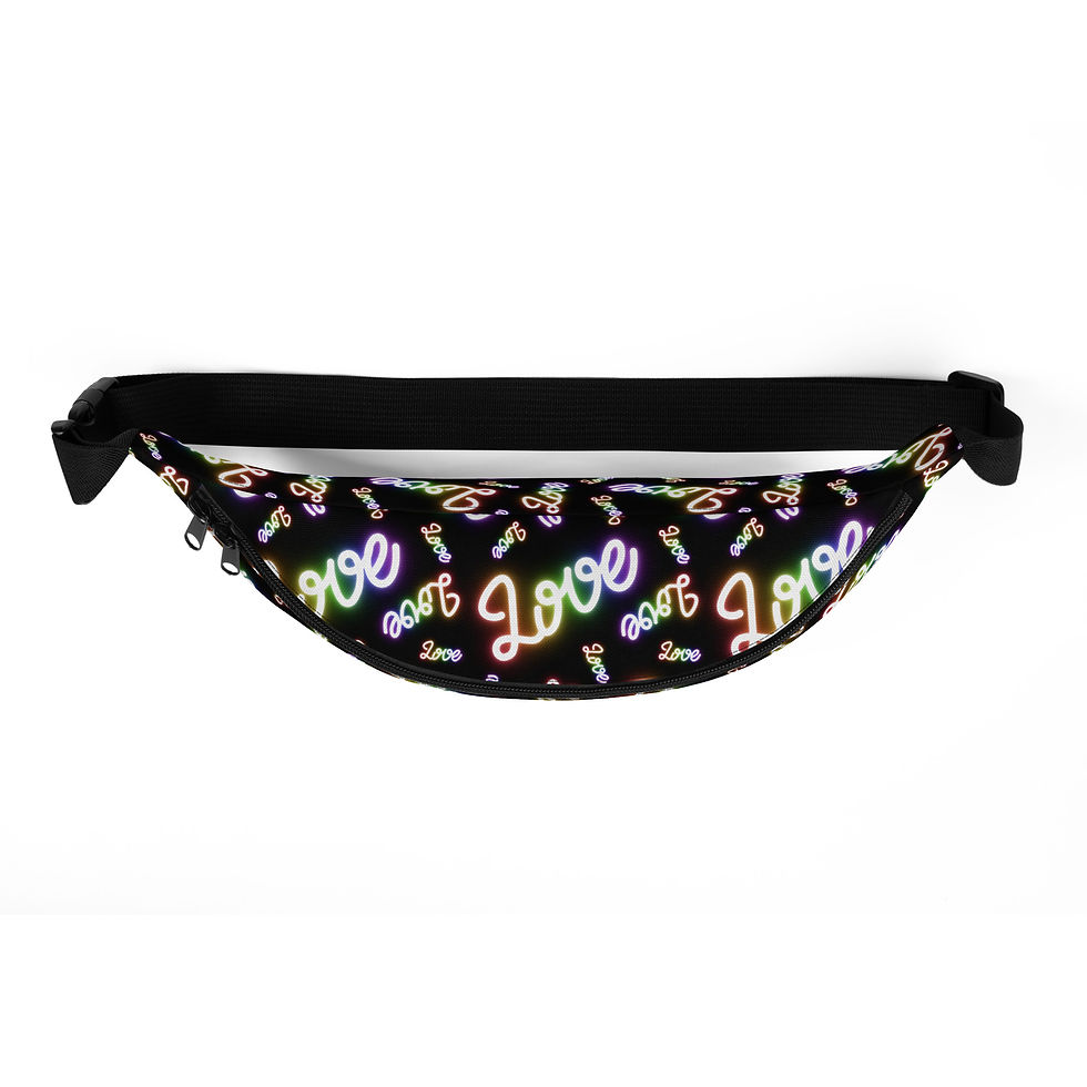 Thumbnail: Lots Of Love Neon Signs Fanny Pack