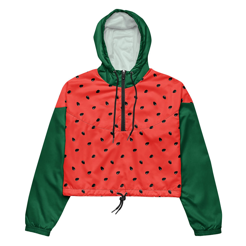 Flirtymelon Women’s Cropped Windbreaker
