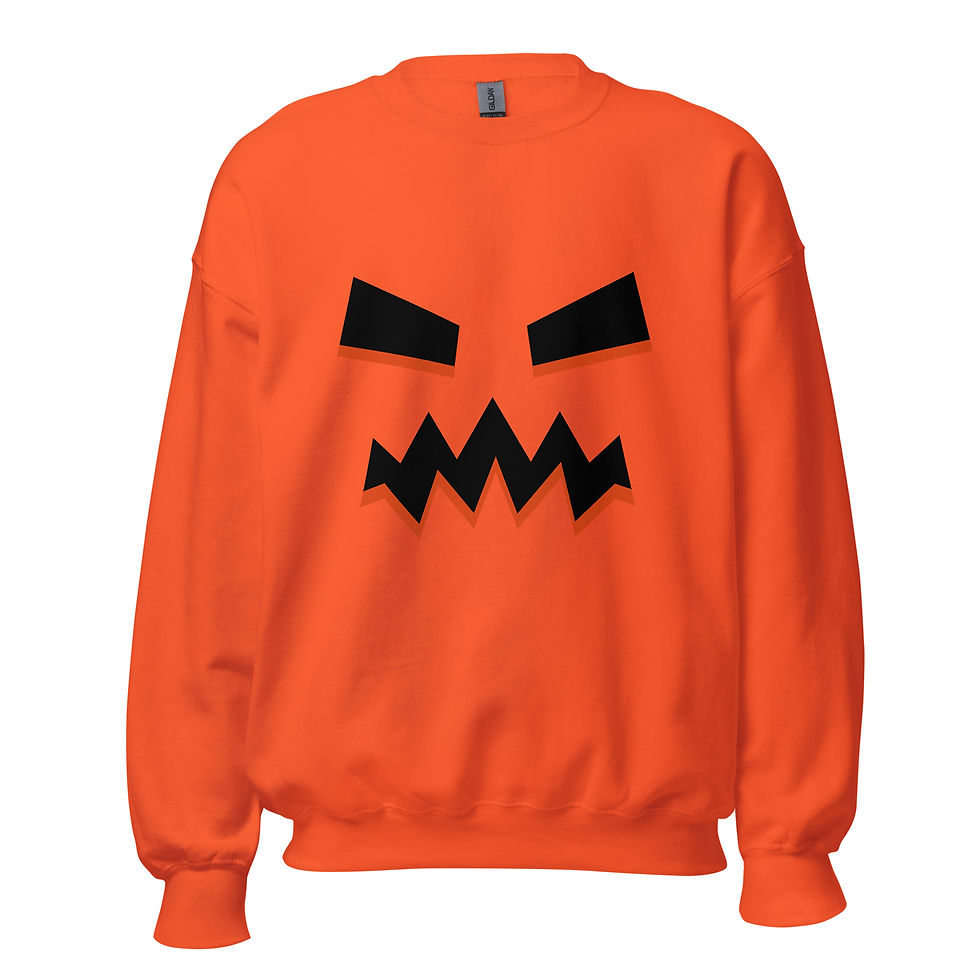 Spooky Pumpkin Face Sweatshirt
