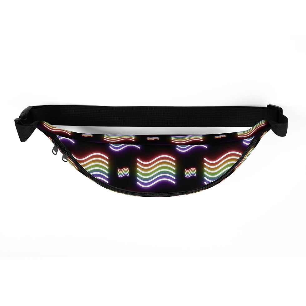 Thumbnail: Pride Wave Neon Signs Fanny Pack