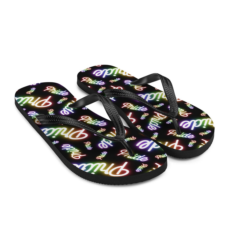 Thumbnail: Lots Of Pride Neon Signs Flip-Flops