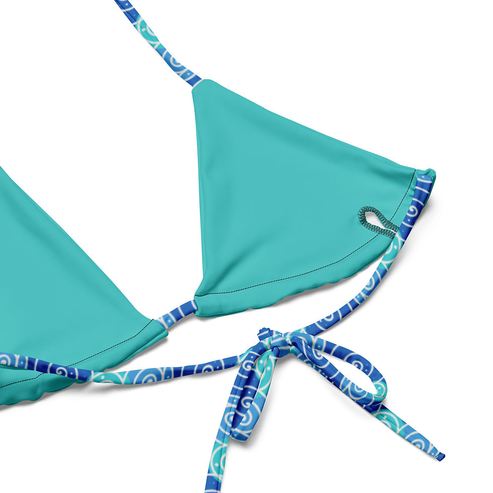 Thumbnail: Save The Ocean Ripples String Bikini