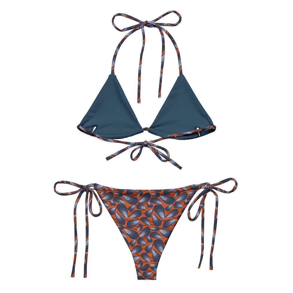 Mussels in the Red Sand String Bikini