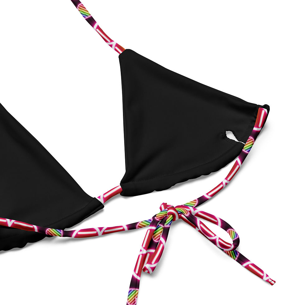 Thumbnail: Pride Heart Neon Signs String Bikini