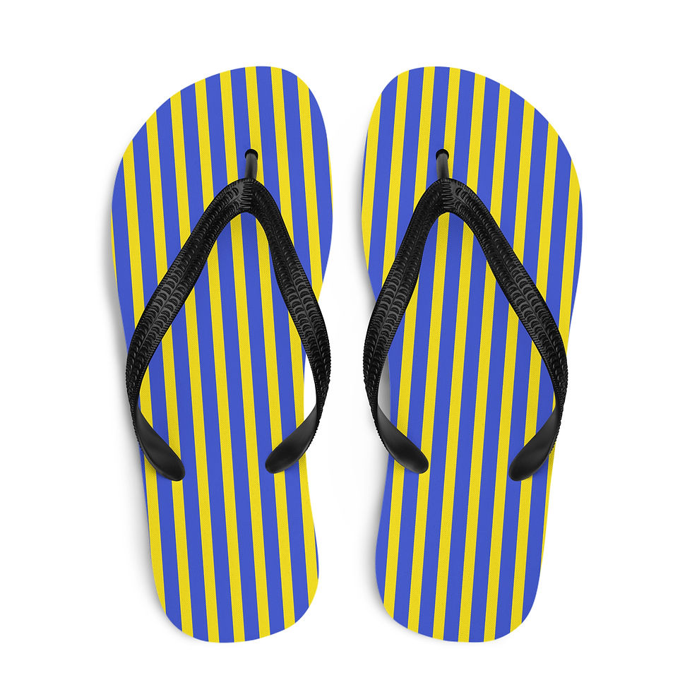 Swim Trunks Stripes Flip-Flops