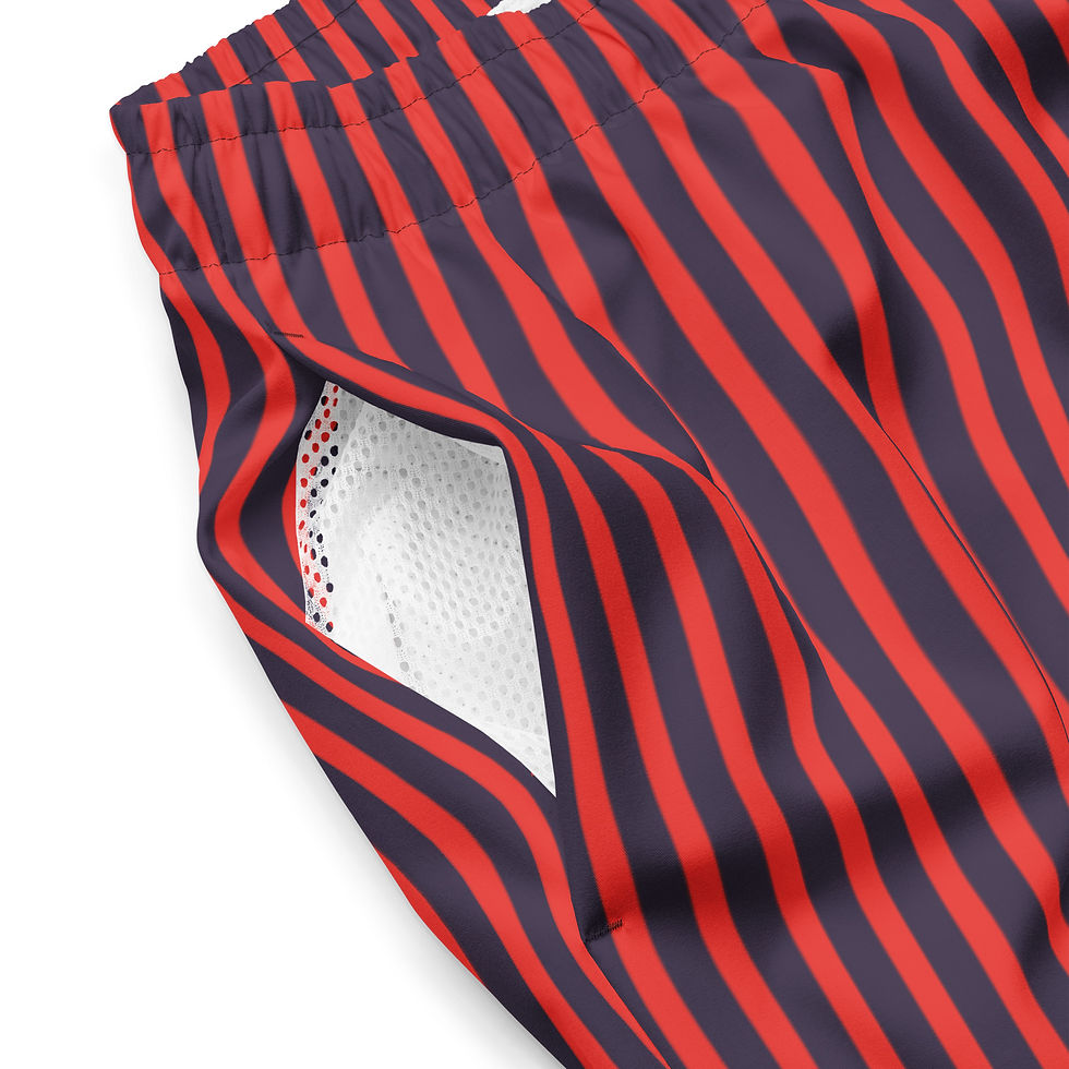 Thumbnail: Poison Apple Stripes Swim Trunks