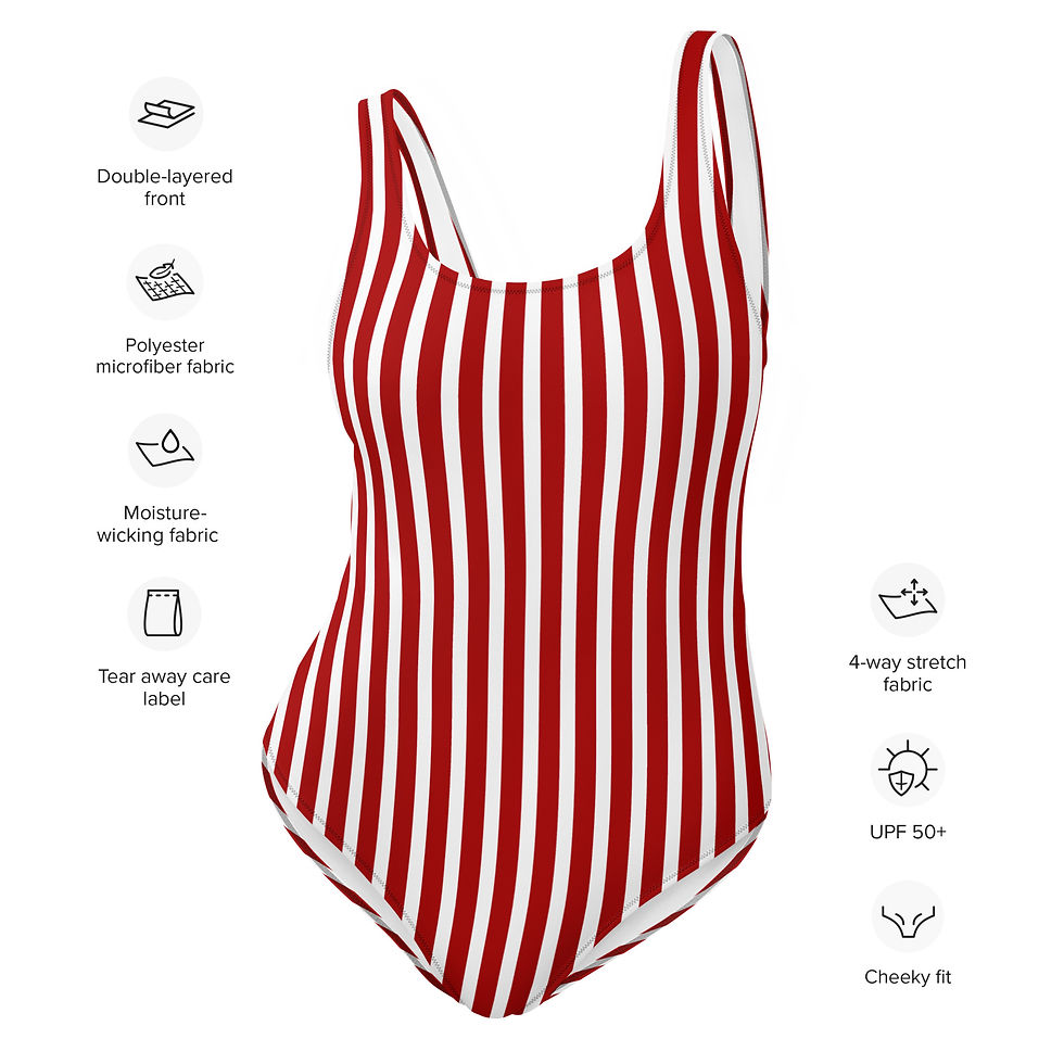 Thumbnail: Classic Mush Stripes One-Piece Swimsuit
