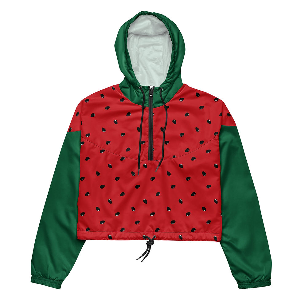 Watermelon Women’s Cropped Windbreaker