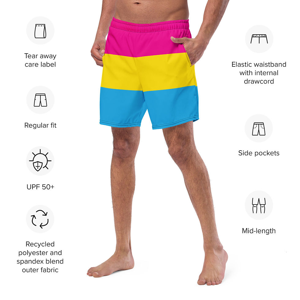 Pan Flag Swim Trunks