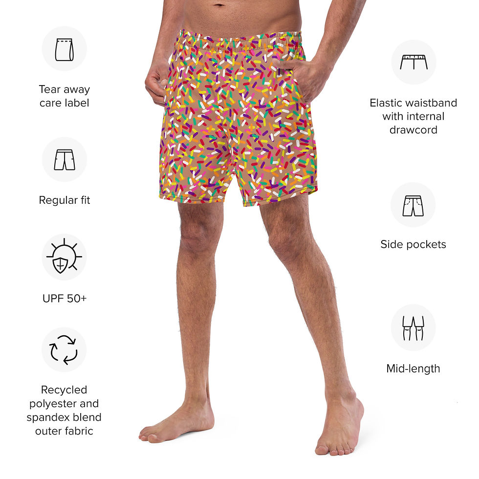 Chocolate Sprinkles Swim Trunks