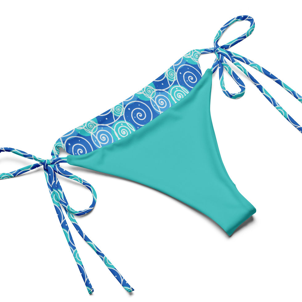 Thumbnail: Save The Ocean Ripples String Bikini