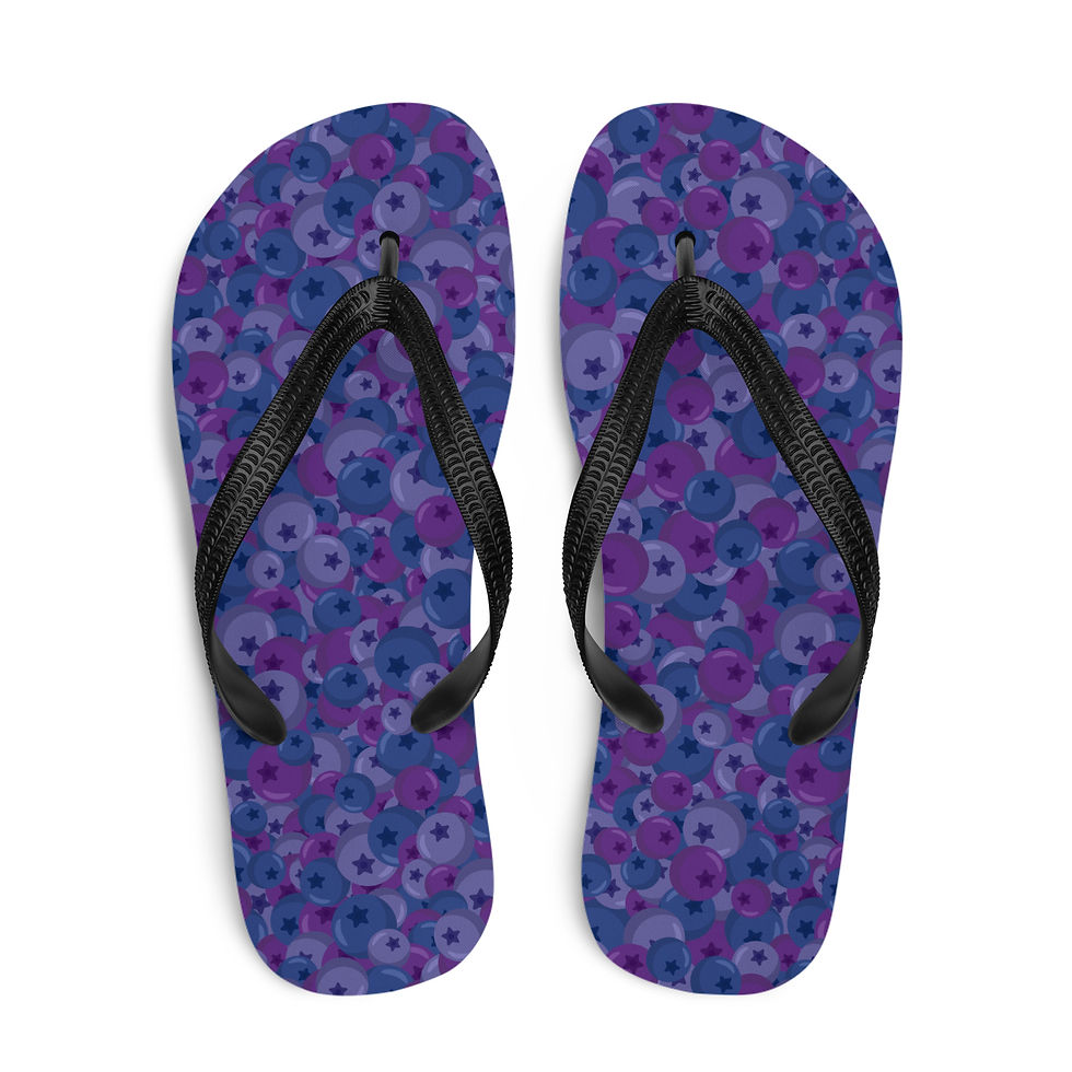 Blueberry Medley Flip-Flops