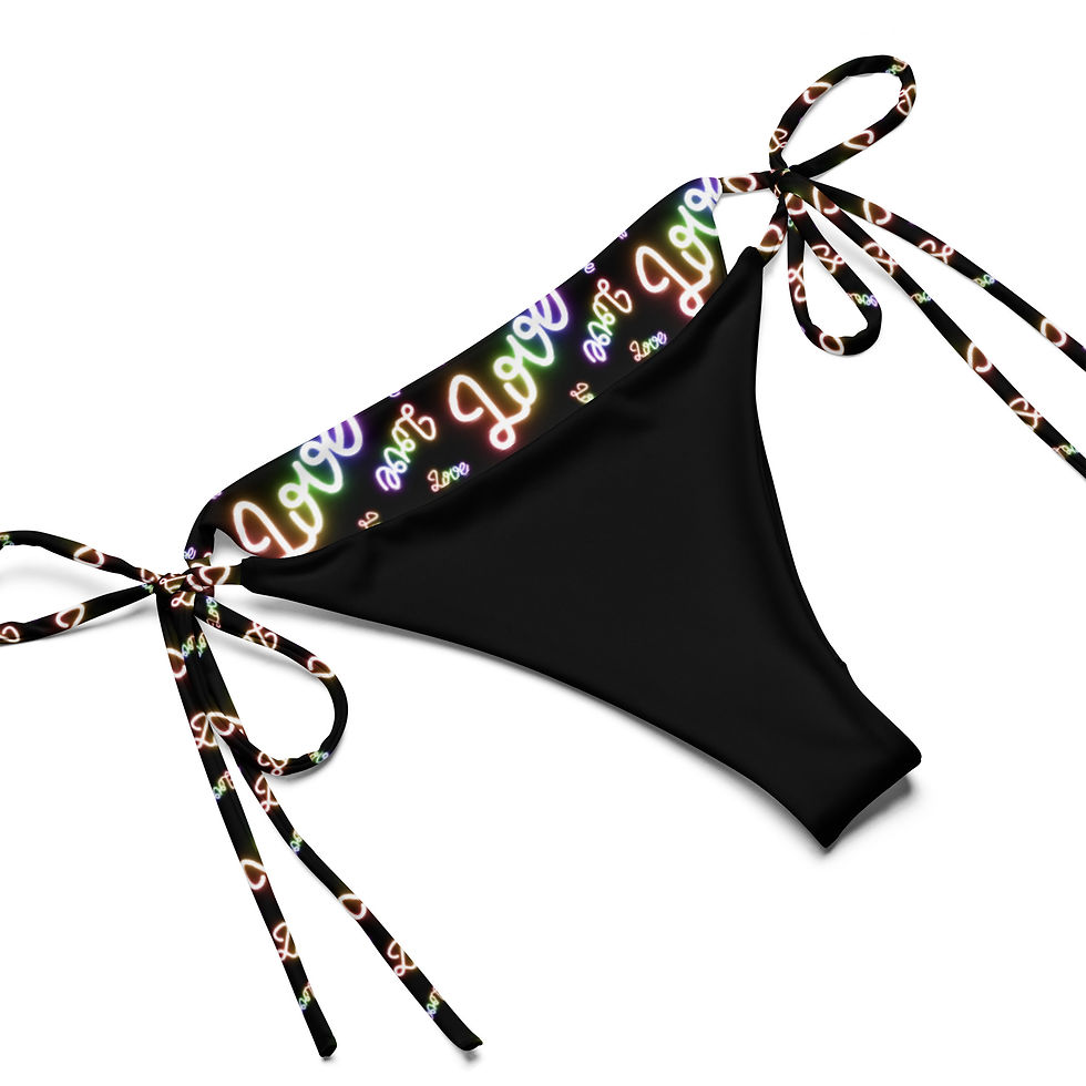 Thumbnail: Lots Of Love Neon Signs String Bikini