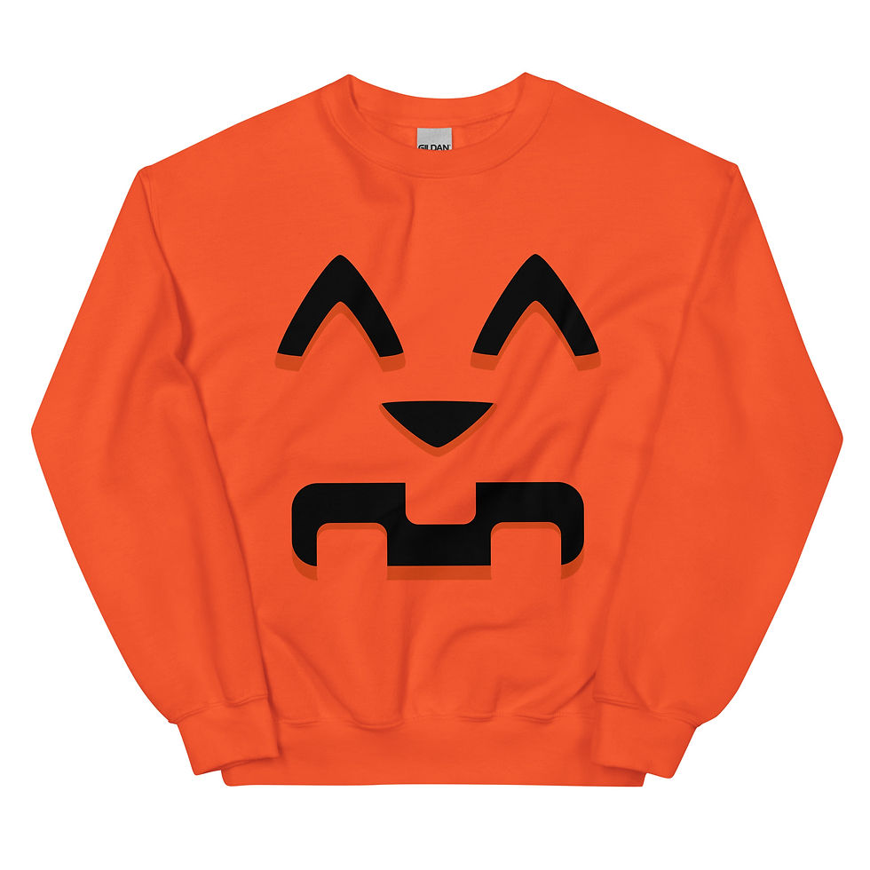 Happy Pumpkin Face Sweatshirt