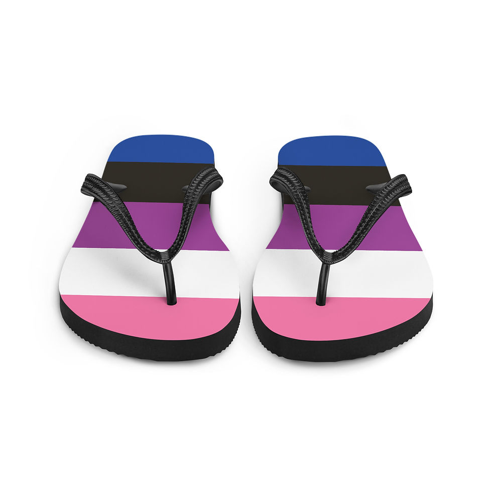Thumbnail: Gender Fluid Flag Flip-Flops