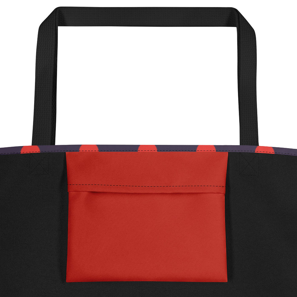 Thumbnail: Poison Apple Dots Large Tote Bag