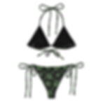 Neon Shamrocks String Bikini