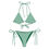 Thumbnail: Dark Shamrocks White String Bikini