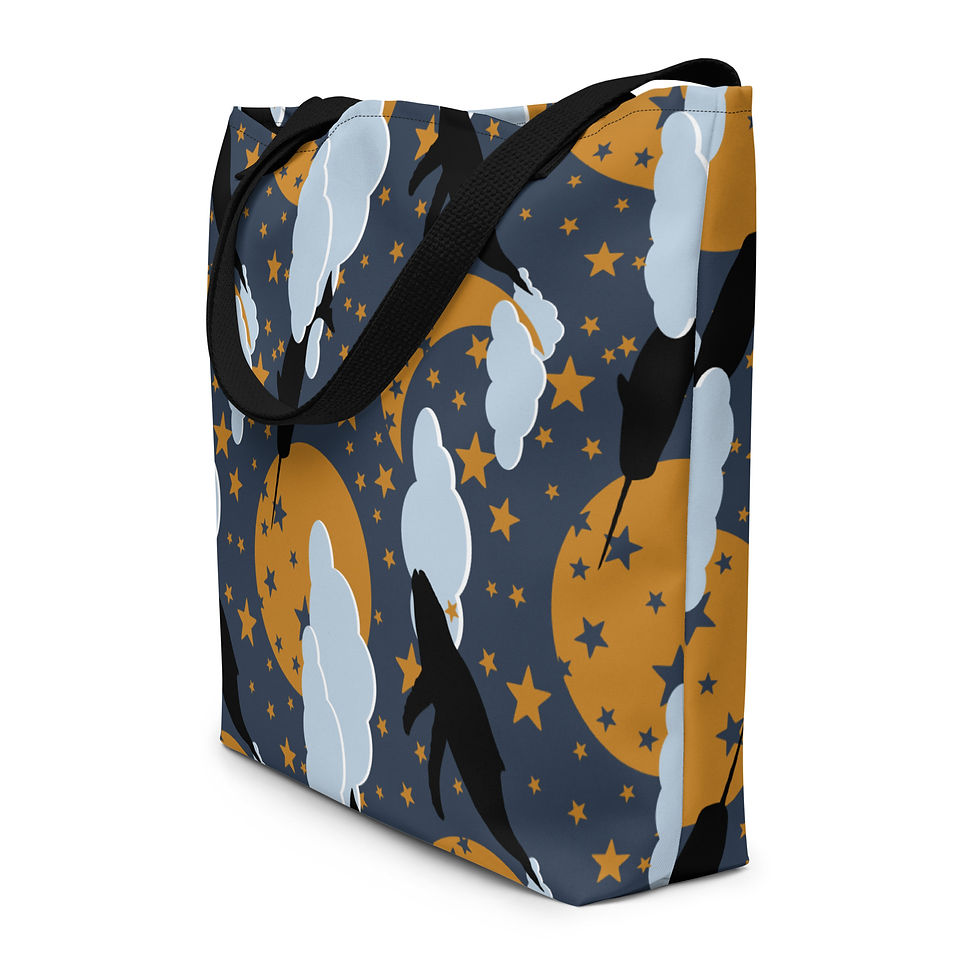 Cozy Night Sky Dream Large Tote Bag