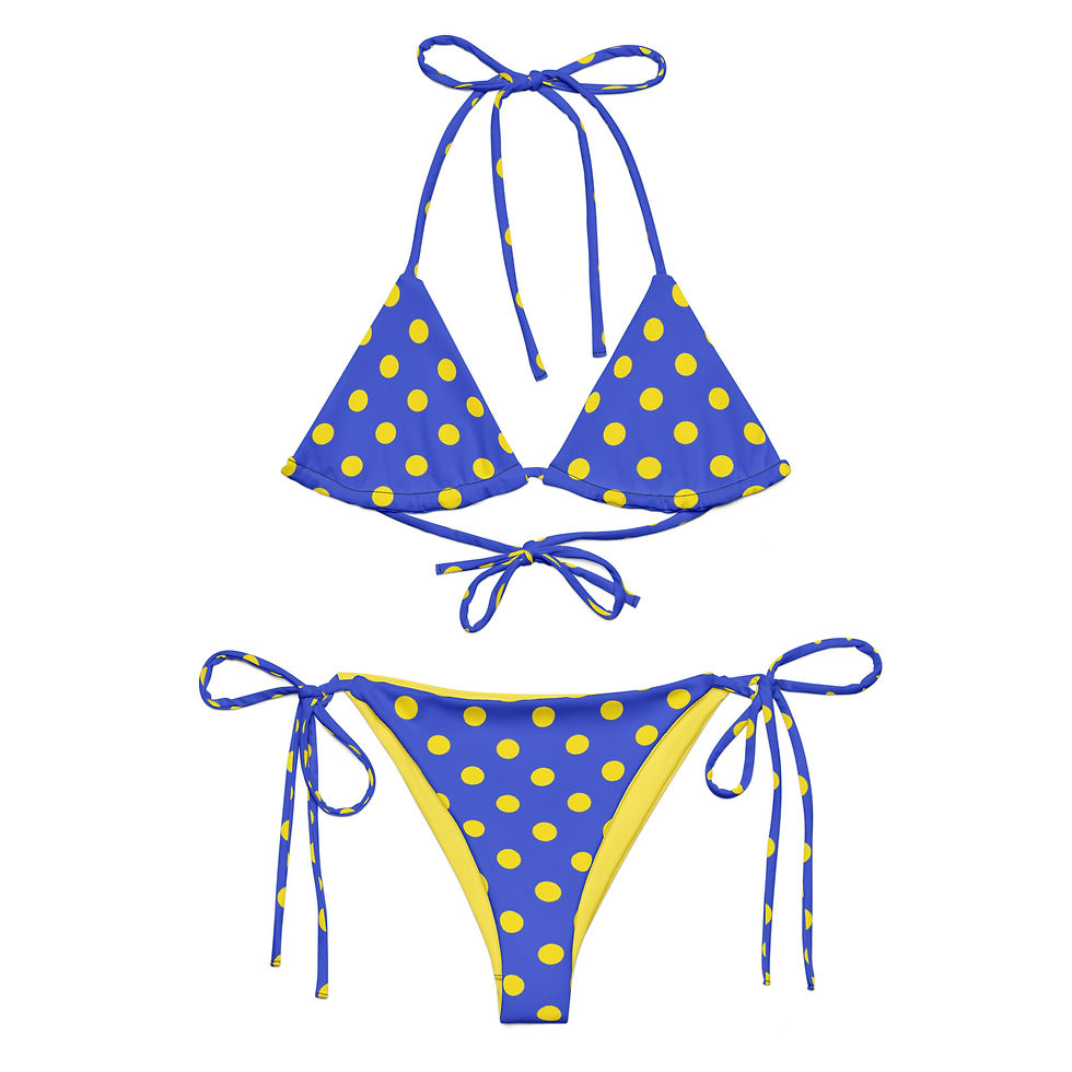 Swim Trunks Dots String Bikini