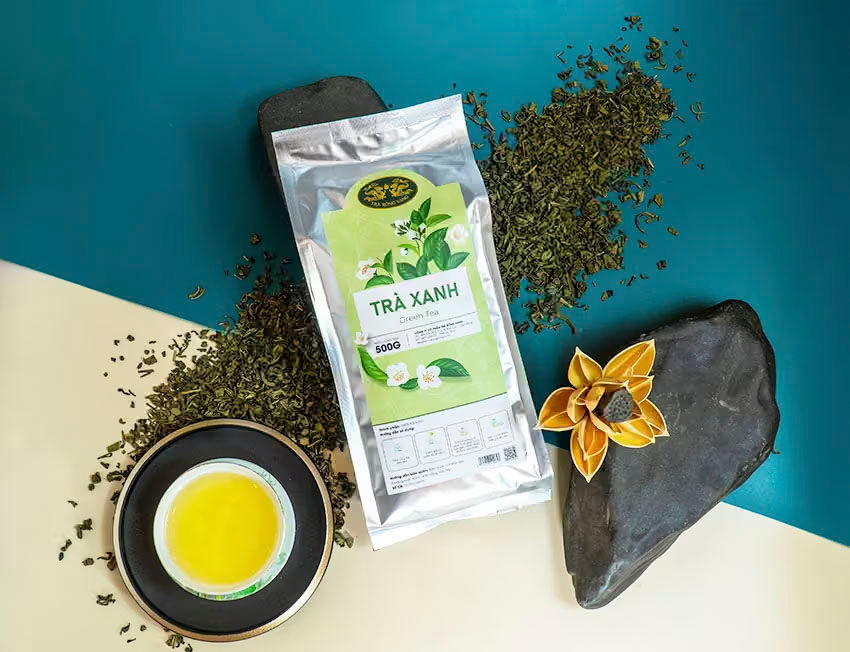 Trà xanh là một trong những loại trà nguyên liệu pha chế được ưa chuộng