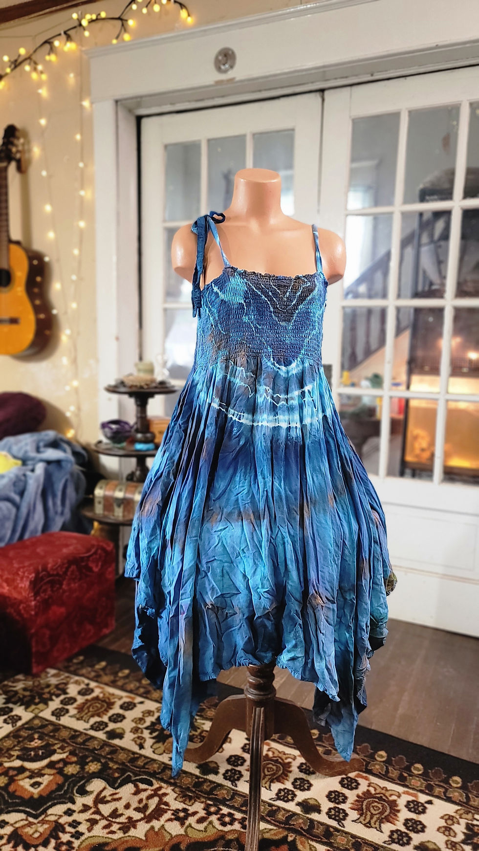 Thumbnail: Blue and Early Summer Festival Dress 2XL TD19
