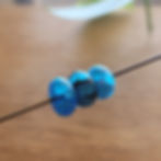 ingle Color Triangle Dot Bead on stick